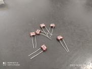1x Capacitor Mica Prata 6,8pf/500v Tolerancia 0,5pf Icl