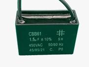 1x Capacitor Partida 1,5uf/450v Fio 37x14x26mm Cbb61 1x Capacitor Partida 1,5uf/450v Fio 37x14x26mm Cbb61