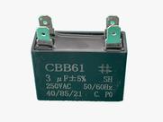 1x Capacitor Partida 3uf/250v Faston 36x15x26mm Cbb61