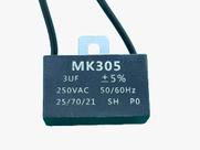 1x Capacitor Partida 3uf/250v Fio 37x14x25mm Mk305 1x Capacitor Partida 3uf/250v Fio 37x14x25mm Mk305