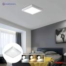 1x Painel Plafon Sobrepor Quadrado Led 18w Ps Avant 6500k Estrutura Branco
