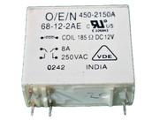 1x Rele 4150-2150a 68-12-2ae 12v 8amp 6 Pinos Oen