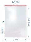 2.000 Saco Plástico Zip Lock Nº3