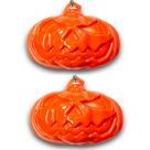 2 Abóboras Decorativas Pendurar Parede Halloween dia Bruxas