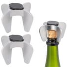2 Abridores De Garrafa Chamapanhe Antiderrapante 6,5cm Inox