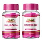 2 Ácido Hialurônico + Peptídeos Colágeno + Biotina + Vit A C E 60 Cápsulas 500mg