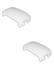 2 Acopladores De Canaletas Branco Em Pvc 110x20mm Pial