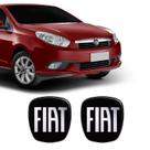 2 Adesivos Emblema Fiat Preto Black Grand Siena 2012/2019 2 Adesivos Emblema Fiat Preto Black Grand Siena 2012/2019