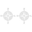 2 Adesivos Rosa Dos Ventos Jeep Renegade Compass - Branco