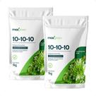 2 Adubo 10-10-10 Fertilizante Mineiral Misto - 1kg Maxgreen