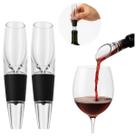 2 Aeradores Gourmet em Acrílico Decantador Para Vinho