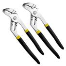 2 Alicate Bomba D'agua 10 Pol Cromo Vanádio Cabo Isolado