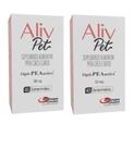 2 Aliv Pet 50 Mg Suplemento Alimentar para Cães Cachorro Cão Gatos 80 comprimidos Kit