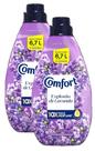 2 Amaciante Roupas Concentrado Lavanda Frasco Comfort 1,5l