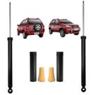 2 Amortecedor Monroe + Kit Batente Ford Ecosport 2004 A 2012 Traseiro