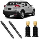 2 Amortecedor Nissan Kicks 2017 a 2018 Traseiro Motorista Passageiro Monroe e Kit