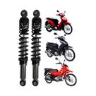 2 Amortecedor Original Nakata Traseiro Moto Honda Pop 100 2013 2014