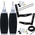 2 Antena Móvel PX Marinox 2,70 Mts B-2003p + Suporte Volkswagen Constellation + Kits Parafusos Anti-Furto + Cabo Coaxial 5,5 Mts + Alongador Inox 60cm