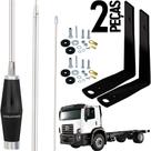 2 Antena Px 1,40m Alongador 60cm Suporte Volks Constellation Parafusos Anti-furto