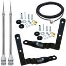 2 Antena Px 2,70 metros Alongador 60cm Suporte Dianteiro Constellation Cabo 5,5 metros Kit Parafusos