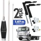 2 Antena Px Inox 1,40m Alongador 25cm Ford Cargo Parafusos Anti-furto 2 Antena Px Inox 1,40m Alongador 25cm Ford Cargo Parafusos Anti-furto