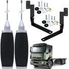 2 Antena Px Inox 2,70m Suporte Dianteiro Parachoque Volvo Vm Parafusos Anti-Furto