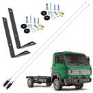 2 Antena Px Mini Maria Mole Inox 1,40m Worker Delivery Parafusos Anti-furto