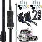 2 Antena Px Prolongador Mini Argentina Black 200w 1,08m Suporte Capô Scania 112 113h Parafusos