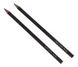 2 Antigos Lápis De Cor Avulso Marrom Escuro Faber Castell 26