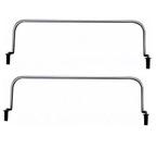 2 Aparador P/ Segurar Colchão Cama Box Baú Haste Branco 25 Cm