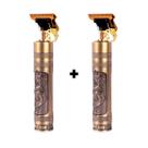 2 Aparadores De Pelo Vintage Profissional Dourado 110v/220v