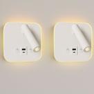 2 Arandela De Parede Leitura Flexível Led Usb E Usb-c Bet83