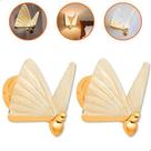 2 Arandela P/ Parede Borboleta 5w Led Dourada Decorativa