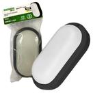 2 Arandela Tartaruga Led Preta Ip65 12w Branco Quente 3000k