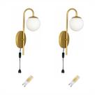 2 Arandelas Abajur Parede Interna Cama Interruptor Dourado 2 Arandelas Abajur Parede Interna Cama Interruptor Dourado
