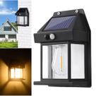 2 Arandelas Solares De Parede De Sobrepor E Sensor De Presença Com Lâmpada Com Filamento Led Luz Branco Quente 2 Arandelas Solares De Parede De Sobrepor E Sensor De Presença Com Lâmpada Com Filamento Led Luz Branco Quente
