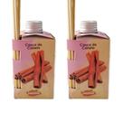 2 Aromatizador Ambiente Casca de Canela Difusor Vareta Casa Lar 280ml Marca Luz Aroma - Envio Já