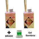 2 Aromatizante Ambiente Morango com Chamapnhe Odorizador Palito Difusor 100ml Luz Aromas - Envio Já