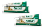 2 Aurivet Pomada 13g Vetnil Uso Veterinário Otites Cães Gato 2 Aurivet Pomada 13g Vetnil Uso Veterinário Otites Cães Gato