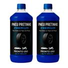2 Baba de Camelo Automotivo brilha pneu pretinho resistente a agua 500ML
