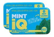 2 Bala MINT IQ ICY peppermint mints Vegana Big Sky Lata 40g