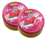2 balas fine drops sabor framboesa tipo sweet originals 175g