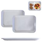 2 Bandejas em Melamina pra Servir Café Travessa 27x20cm