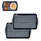 2 Bandejas Travessa Restaurante Japones Oriental Preto 33cm