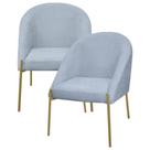 2 Banqueta Poltrona Lua Metal Bouclê Sala Penteadeira Salão 2 Banqueta Poltrona Lua Metal Bouclê Sala Penteadeira Salão