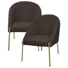 2 Banqueta Poltrona Lua Metal Bouclê Sala Penteadeira Salão 2 Banqueta Poltrona Lua Metal Bouclê Sala Penteadeira Salão