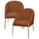 2 Banqueta Poltrona Lua Metal Bouclê Sala Penteadeira Salão 2 Banqueta Poltrona Lua Metal Bouclê Sala Penteadeira Salão