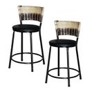 2 Banquetas Baixa para Cozinha Hawai Cappuccino Premium