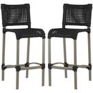 2 Banquetas Haiti em Corda Náutica Alumínio Balcão Edícula Cozinha Trama Original 2 Banquetas Haiti em Corda Náutica Alumínio Balcão Edícula Cozinha Trama Original
