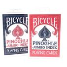 2 Baralhos de Cartas Bicycle Pinochle Jumbo Index